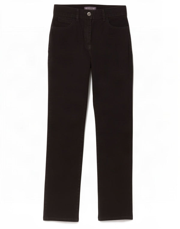 Marks & Spencer Damskie proste spodnie na co dzień UK 10 Small W30 L30 Czarne