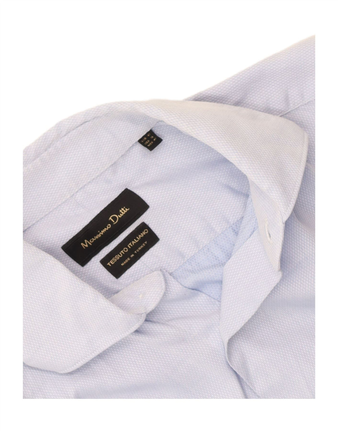Koszula męska Massimo Dutti rozmiar 41 Średni niebieski Argyle/Diament
