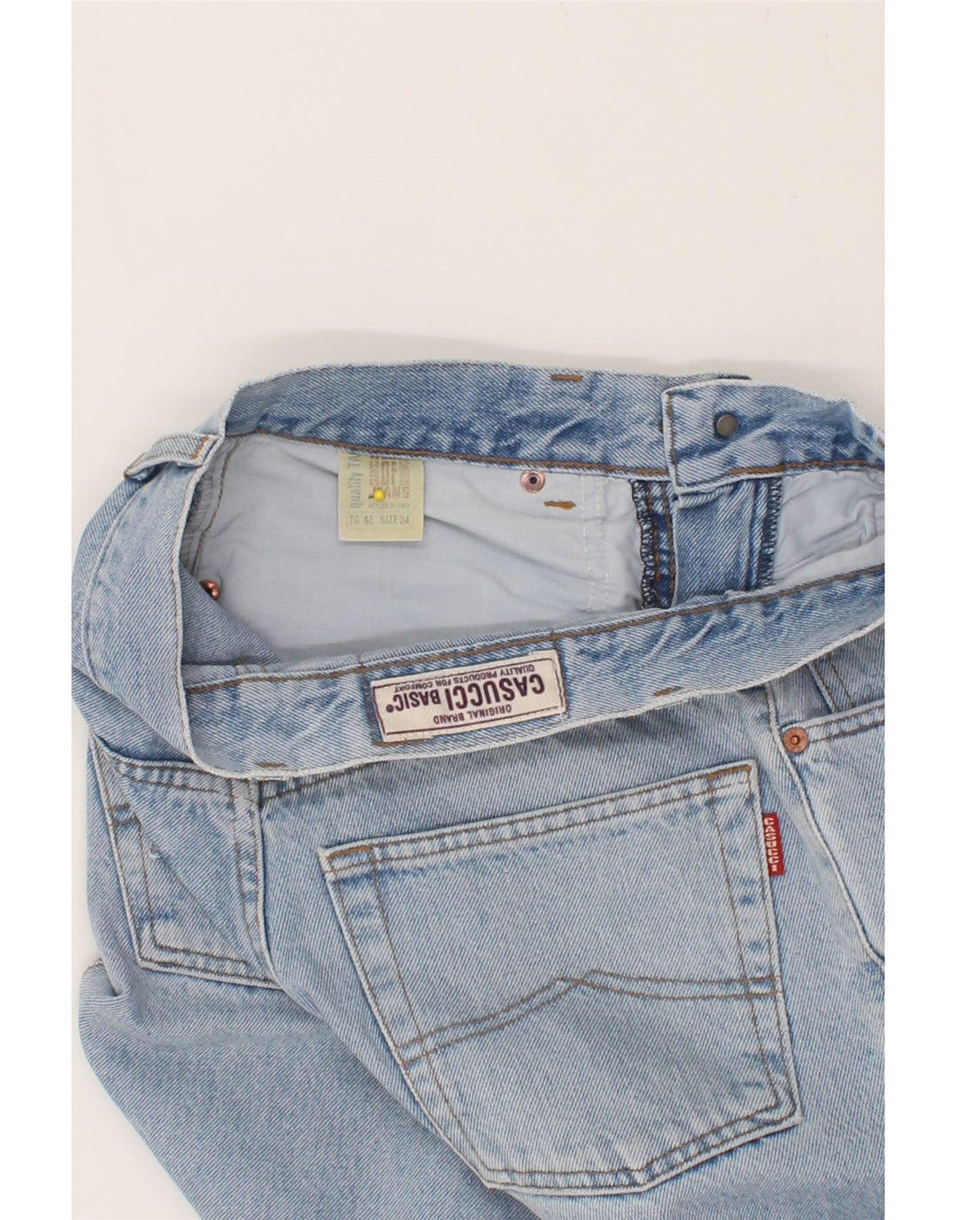 CASUCCI Womens Tapered Jeans W34 L30  Blue Cotton Vintage Casucci and Second-Hand Casucci from Messina Hembry 