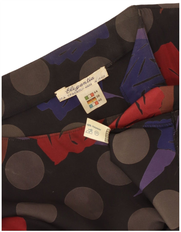 Damska sukienka namiotowa z długim rękawem w stylu vintage IT 44 Średnio wielobarwna w kwiaty