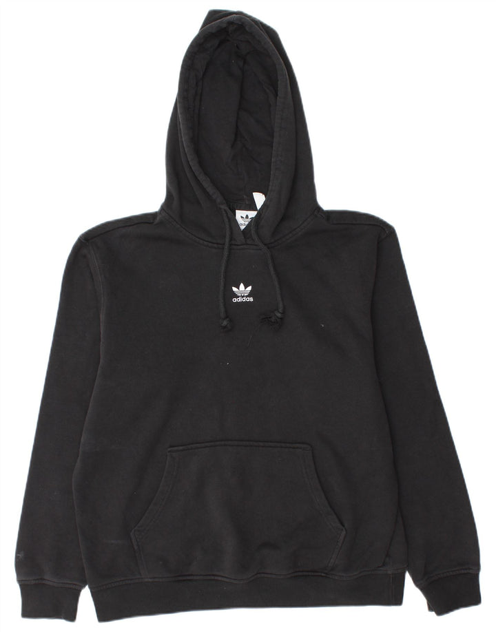 Damska bluza z kapturem Adidas Oversized UK 12 Średnia czarna bawełna