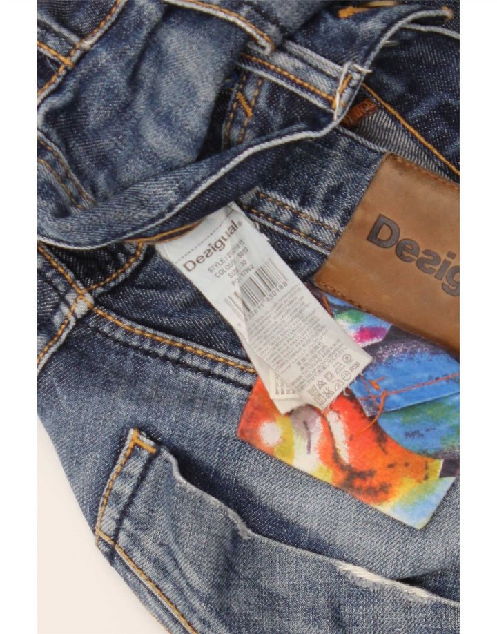 Desigual Męskie Proste Dżinsy W30 L33 Niebieskie Bawełniane