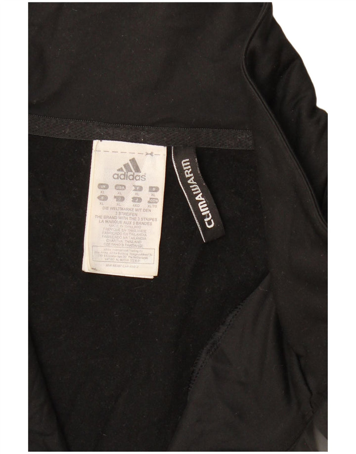 Męska bluza ADIDAS Climawarm z zamkiem pod szyją, XL, czarny poliester