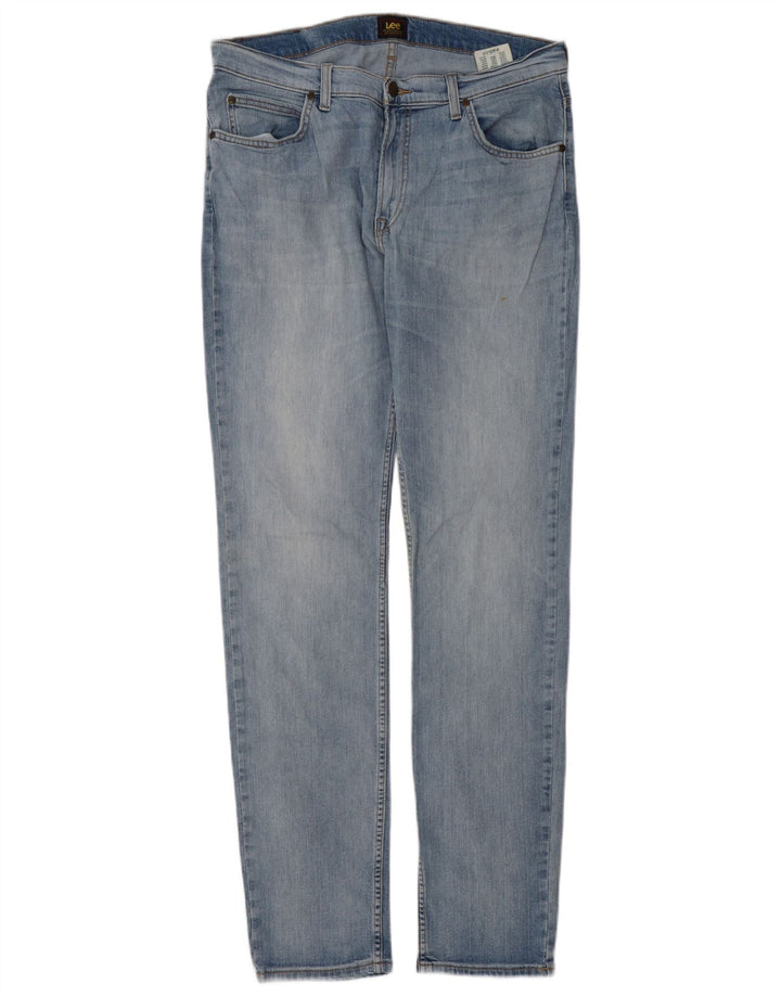 Męskie jeansy Lee Rider Slim W34 L34 Niebieskie bawełniane