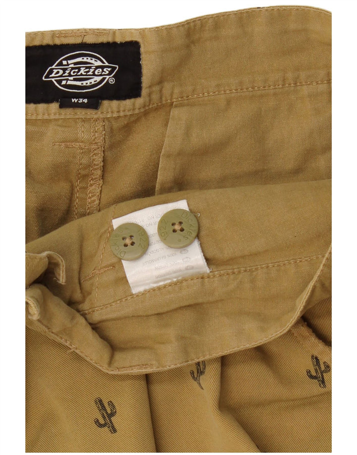 Męskie spodenki Chino DICKIES W34, duże, beżowe, bawełniane w cętki