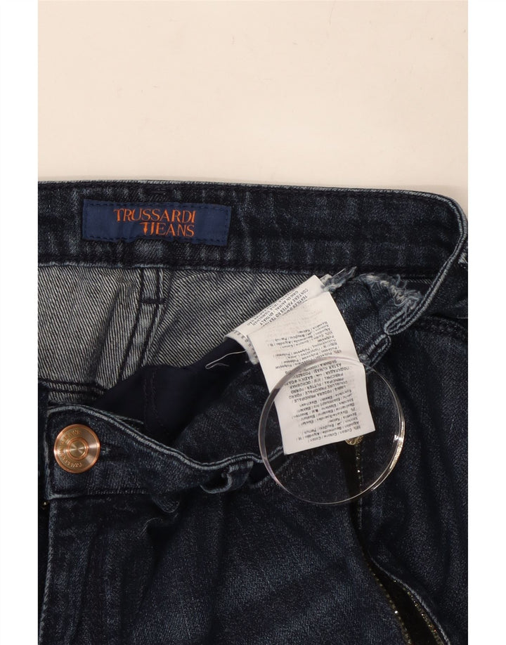 Dżinsy damskie TRUSSARDI W30 L24 Granatowe, bawełniane