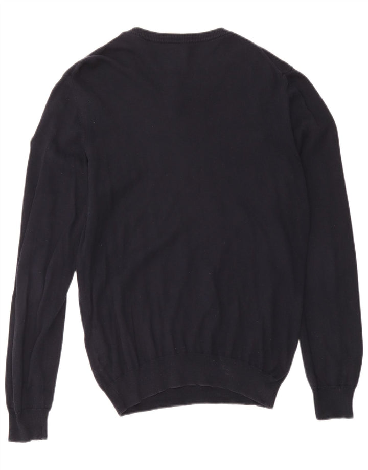 Męski sweter z dekoltem w łódkę Colmar, średni granatowy