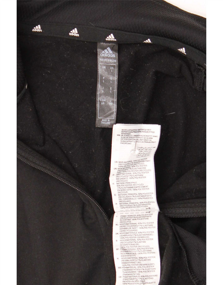Dres męski Adidas Aeroready z zamkiem błyskawicznym na szyi, duży, czarny poliester