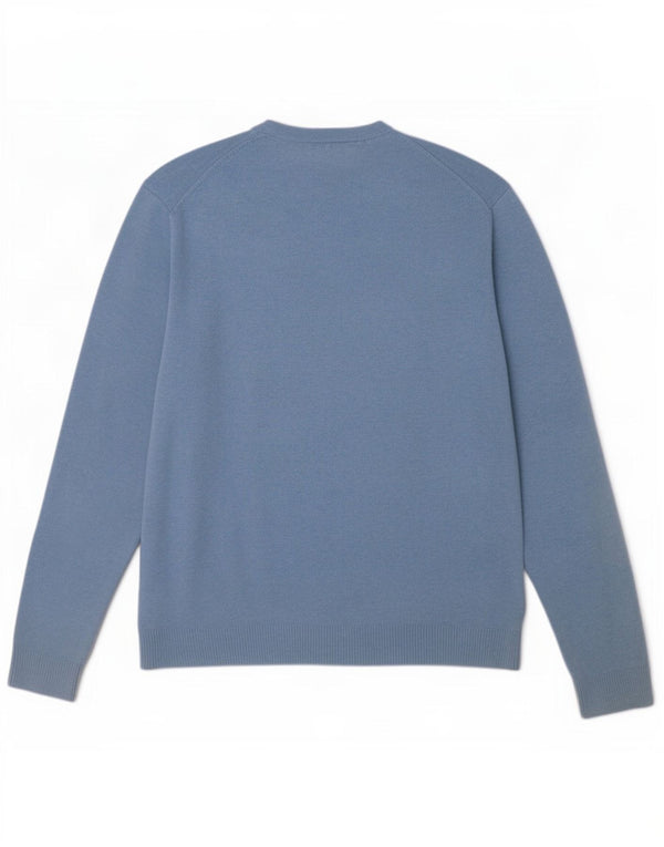 Męski sweter Tommy Hilfiger z dekoltem w kształcie litery V, 2XL, niebieska bawełna