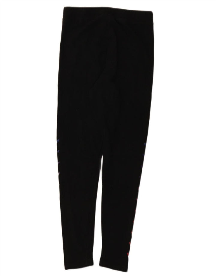 Damskie legginsy Adidas Graphic UK 12, średnie, czarne, bawełniane
