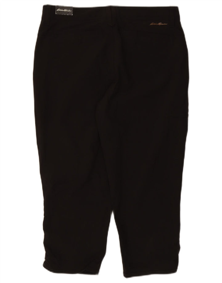 Spodnie damskie Capri Eddie Bauer US 6 Medium W30 L20 Czarny poliester