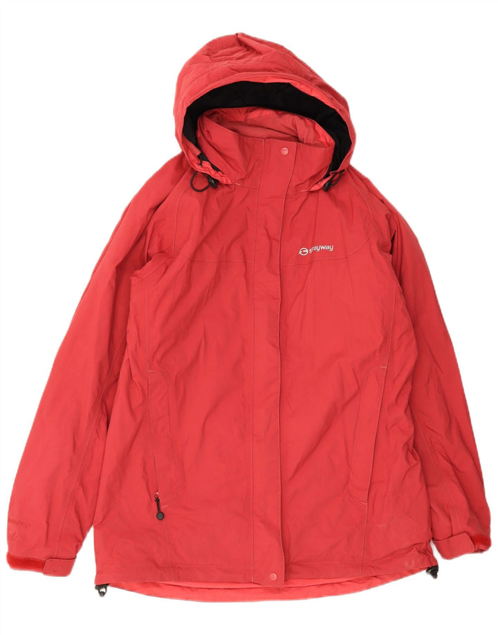 Damska kurtka przeciwdeszczowa z kapturem Sprayway UK 10 Small Red Poliamid