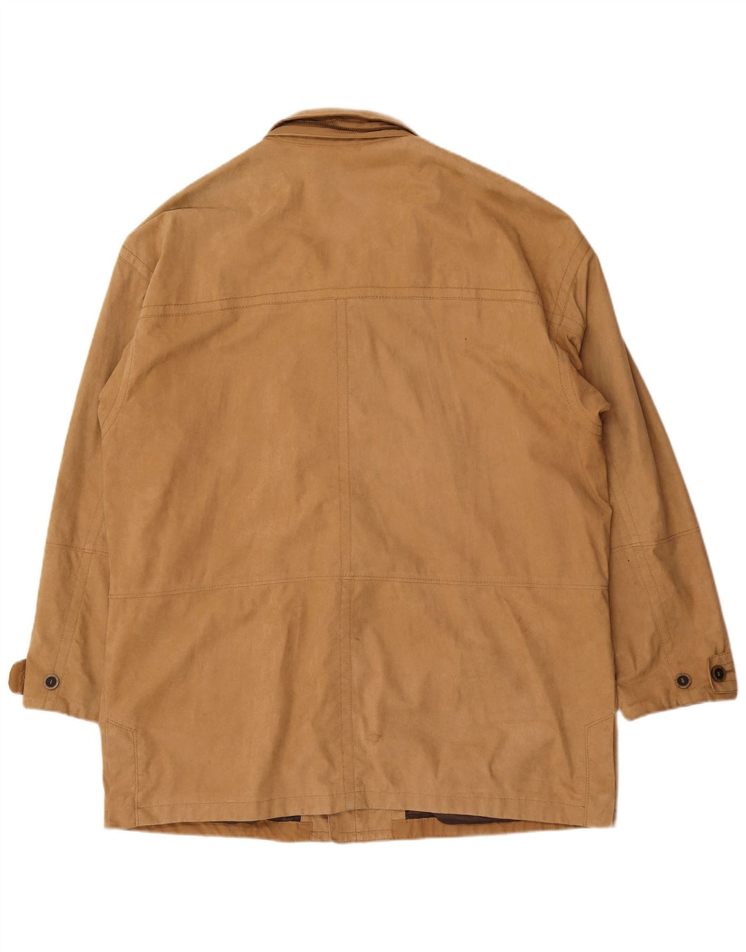 Płaszcz męski B.S.M. UK 48 4XL, beżowy nylon