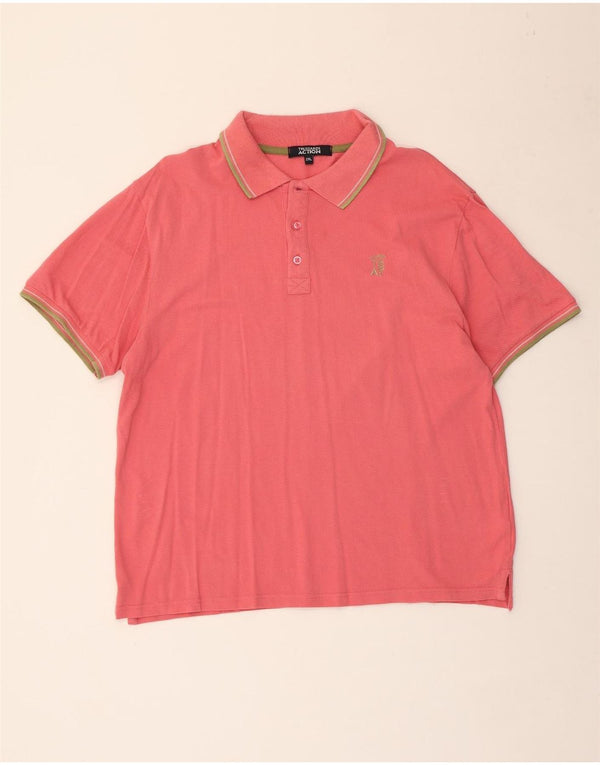 Męska koszulka polo Trussardi 2XL, różowa, bawełniana