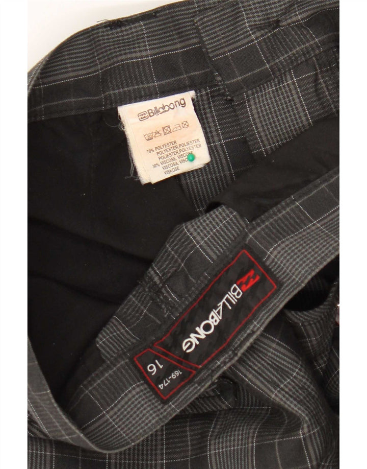 Chłopięce spodenki Chino Billabong 15-16 lat W32 Szary poliester w kratę