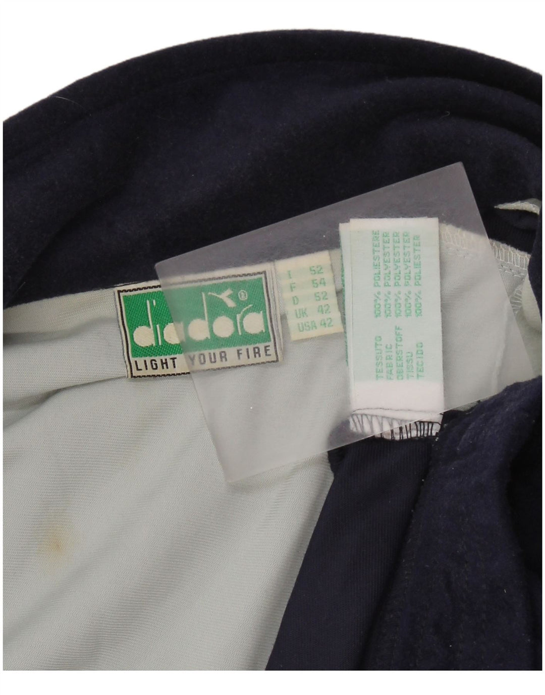 Męska kurtka dresowa DIADORA UK 42, duża, wielokolorowa, z blokami kolorów