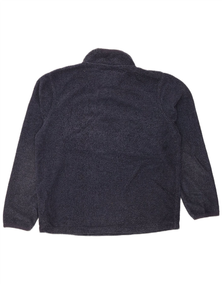 Męski sweter WEIRD FISH z zamkiem błyskawicznym, duży, granatowy, poliester