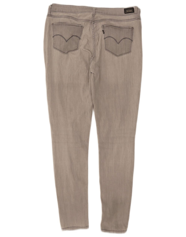 Damskie jeansy skinny z niską talią Levi's W31 L30 Szara bawełna
