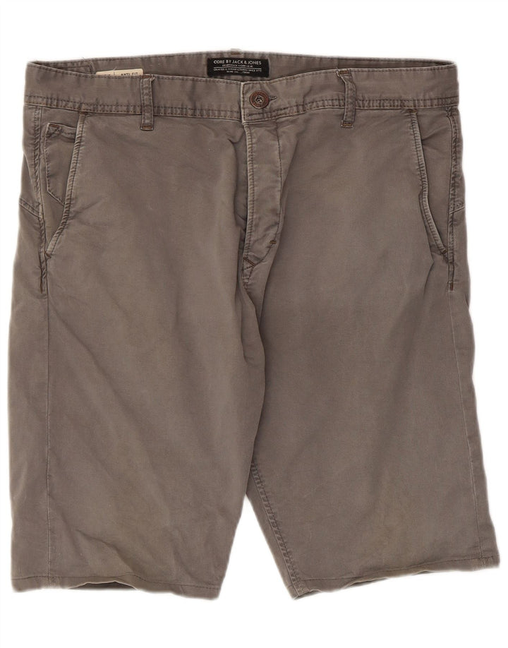 Męskie spodenki chino Jack & Jones W34, duże, szare, bawełniane