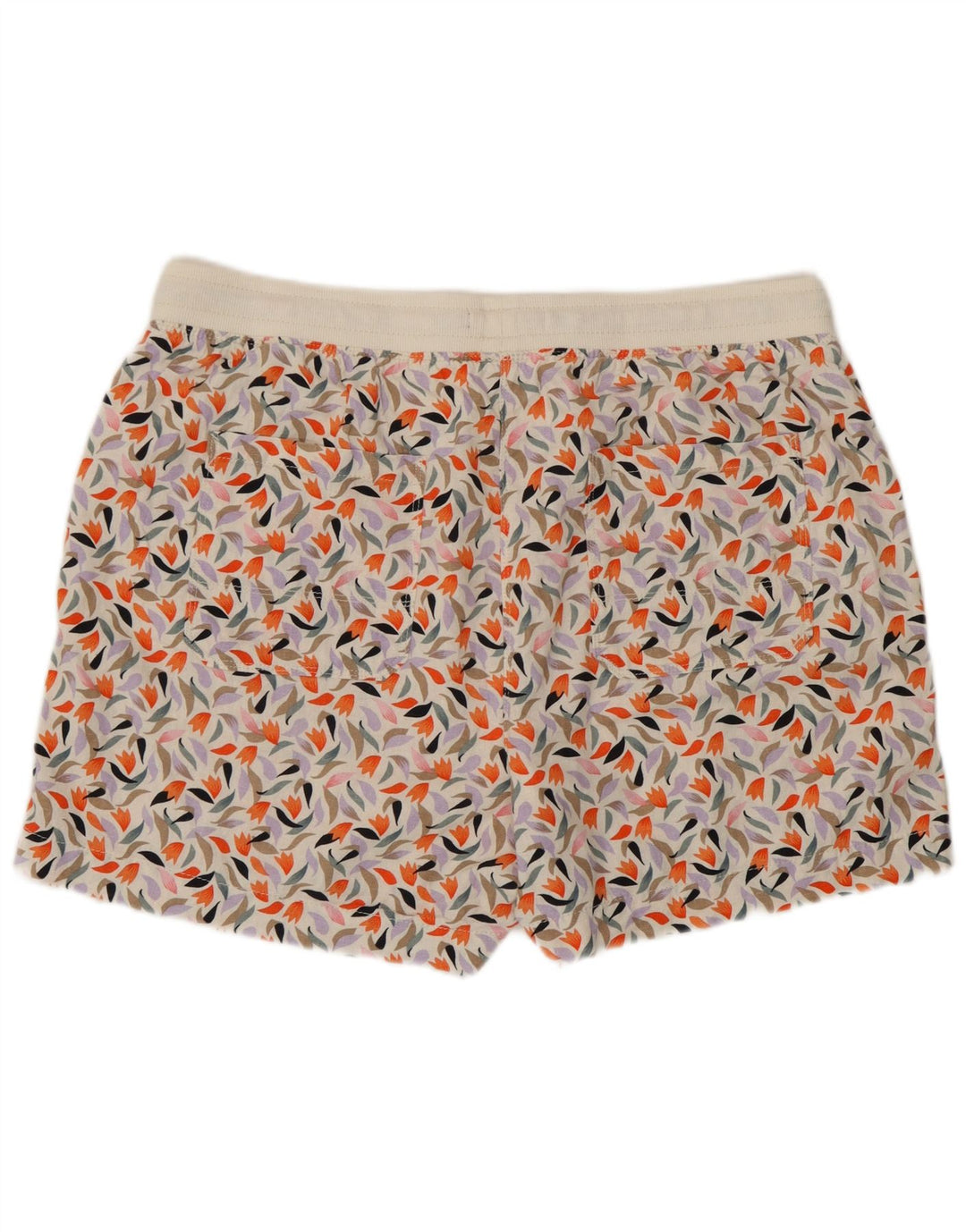 Marks & Spencer Szorty damskie UK 16, duże, wielobarwne, lniane w kwiaty
