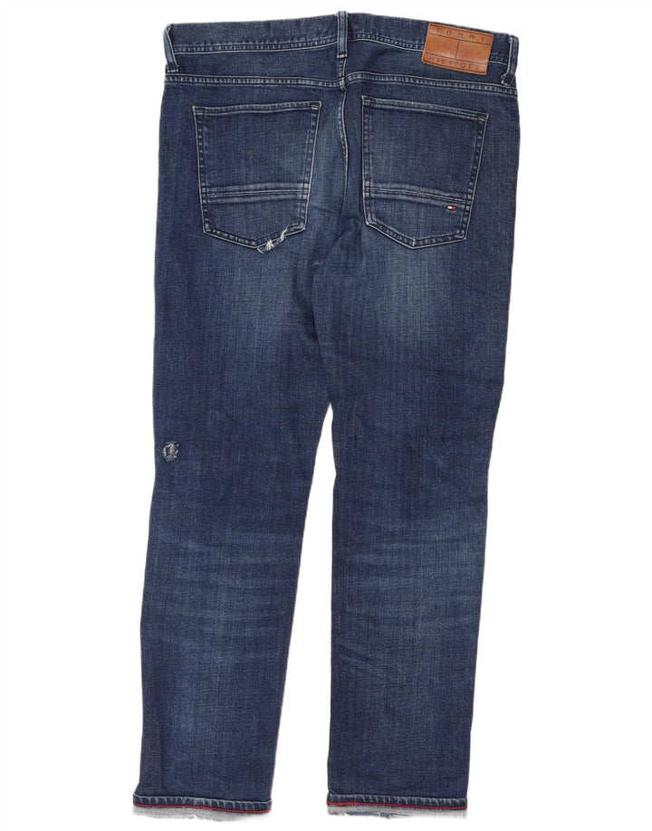 Damskie jeansy Tommy Hilfiger Bleecker Slim W13 L28 Niebieskie bawełniane
