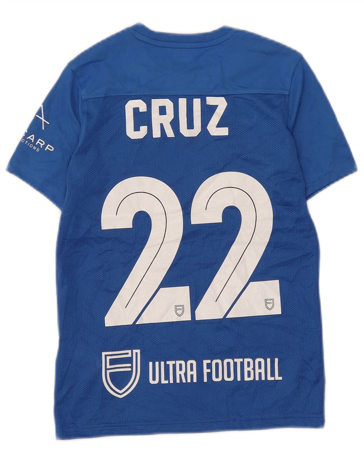 Chłopięcy T-shirt Nike Dri Fit z grafiką, 8-9 lat, mały, niebieski poliester