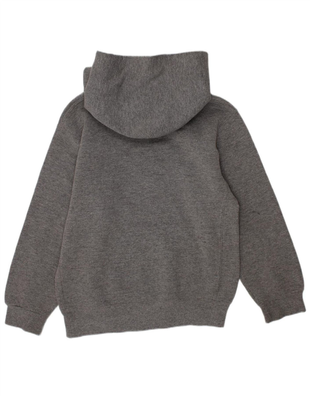 RUSSELL ATHLETIC Boys Hoodie Jumper 6-7 Years Small Grey Polyester
