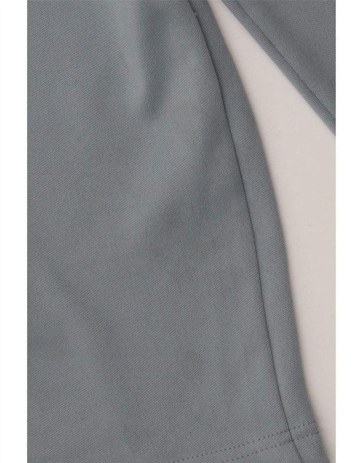 Męska koszulka Nike Dri Fit z zamkiem błyskawicznym i długim rękawem, duży niebieski poliester w blokach kolorów