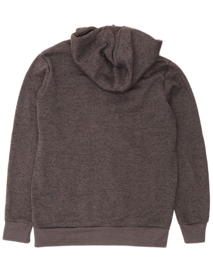 Męski sweter z kapturem i zamkiem Mountain Warehouse, duży, szary, nakrapiany poliester