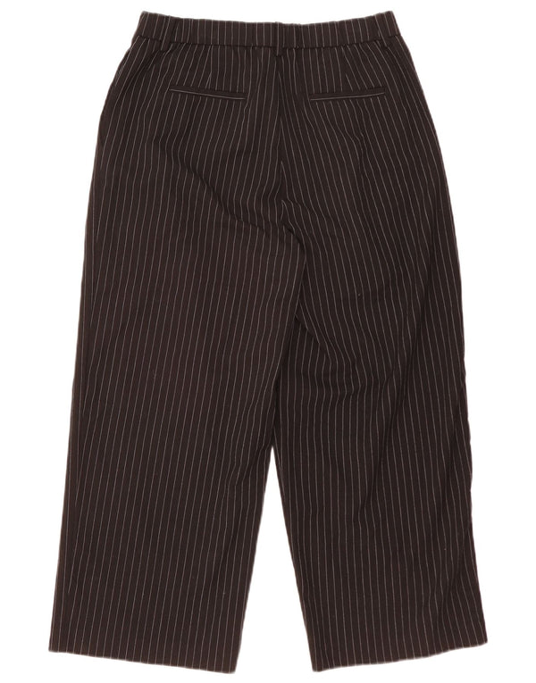 Damskie spodnie z wysokim stanem Benetton UK 12 Medium W28 L23 Czarne