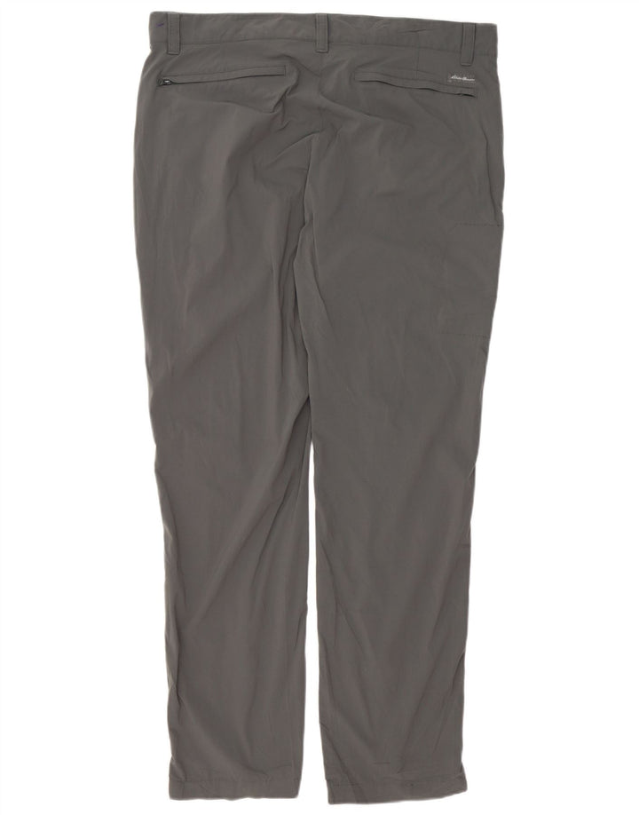 Męskie spodnie cargo EDDIE BAUER W38 L32 Szary nylon