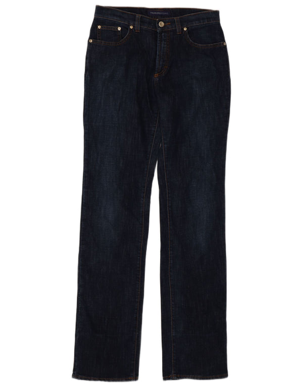 Trussardi Womens Straight Jeans W27 L34 Navy Blue