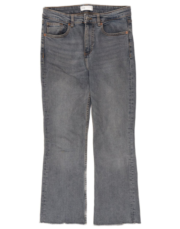 Dżinsy damskie Zara Crop Bootcut EU 38 Small W28 L26 Niebieska bawełna