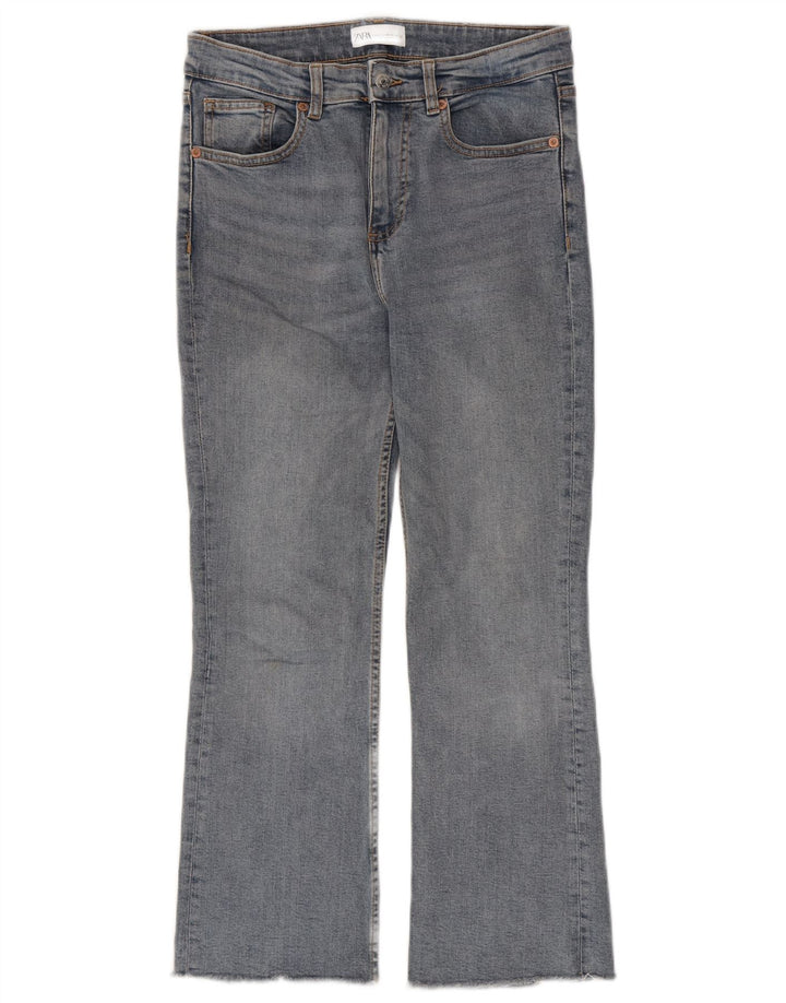 Dżinsy damskie Zara Crop Bootcut EU 38 Small W28 L26 Niebieska bawełna
