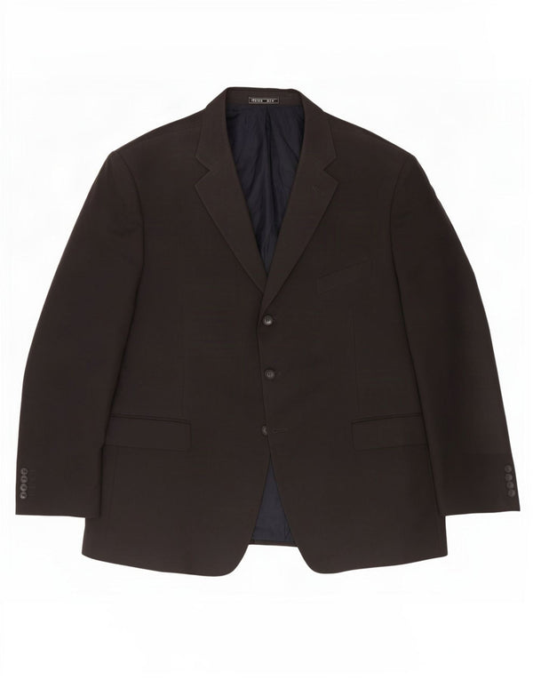 Marks & Spencer Męska marynarka zapinana na 3 guziki, UK 46 XL, granatowa, poliester