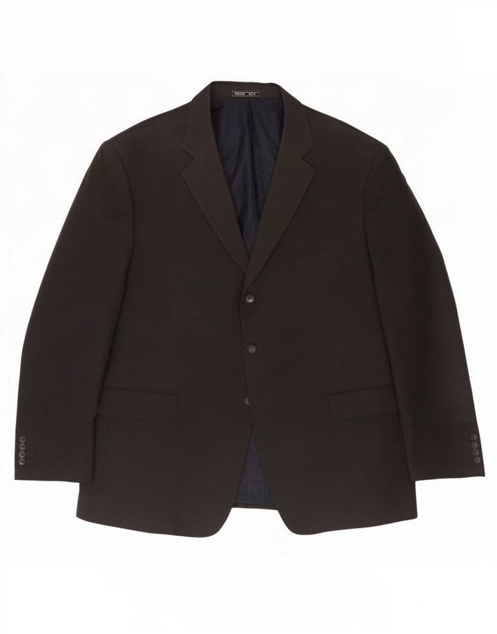 Marks & Spencer Męska marynarka zapinana na 3 guziki, UK 46 XL, granatowa, poliester