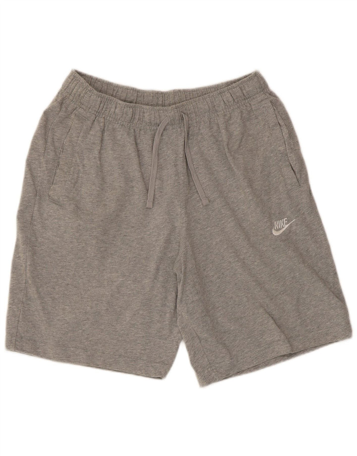 Męskie spodenki sportowe Nike, średnioszare, bawełniane w cętki