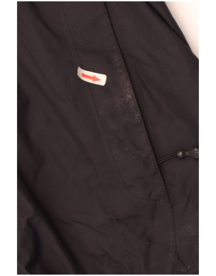 Męska kurtka przeciwdeszczowa Jack Wolfskin z kapturem UK 50 3XL Czarny poliamid