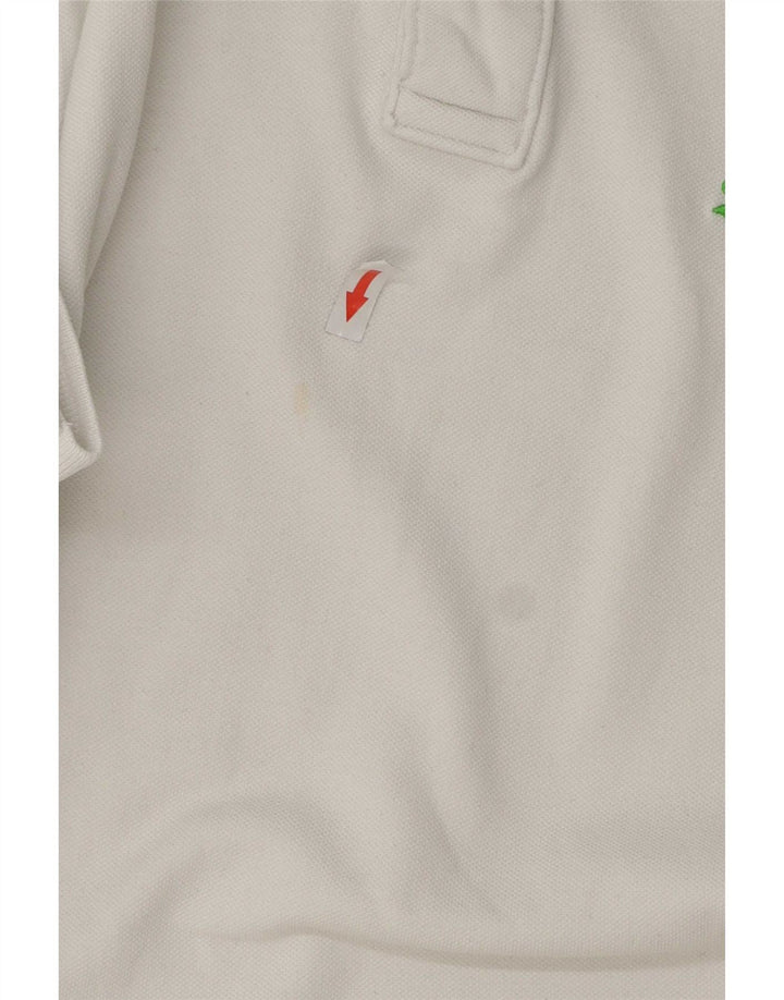 Męska koszulka polo Superdry XL, biała, bawełniana