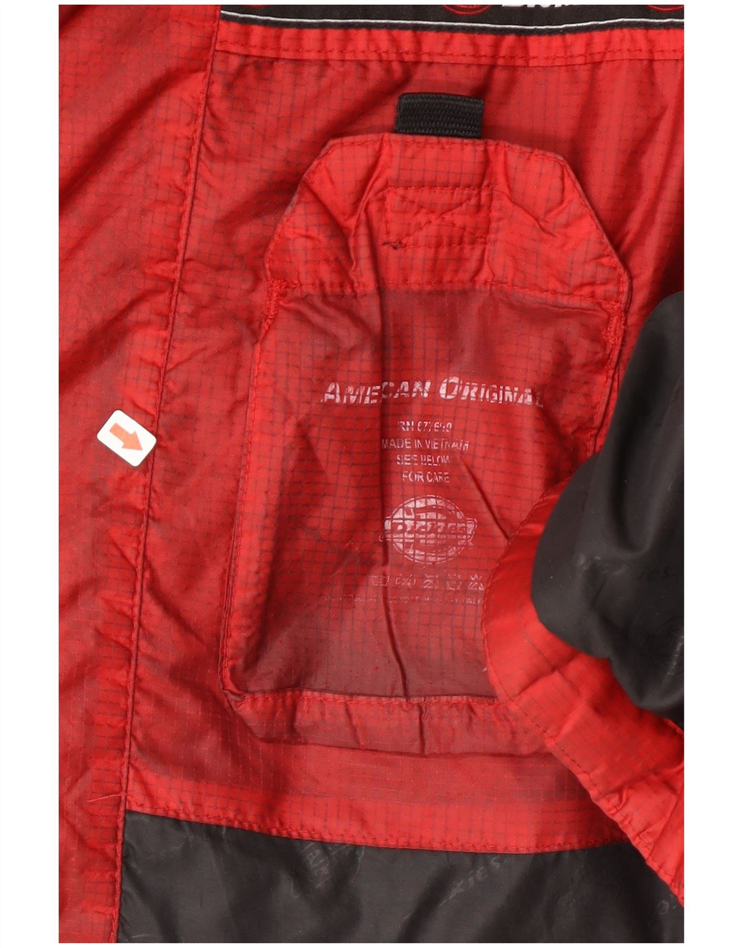 Męska ocieplana kurtka z kapturem Dickies UK 38 Nylon w kolorze średniej czerwieni