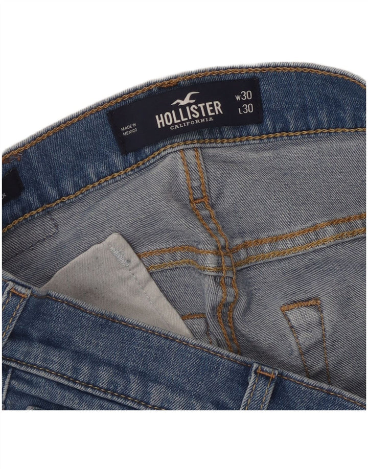 Dżinsy damskie Hollister Slim Straight W30 L30 Niebieskie