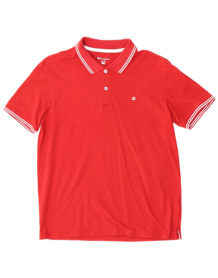 Męska koszulka polo Champion Easy Fit w kolorze średnio czerwonym