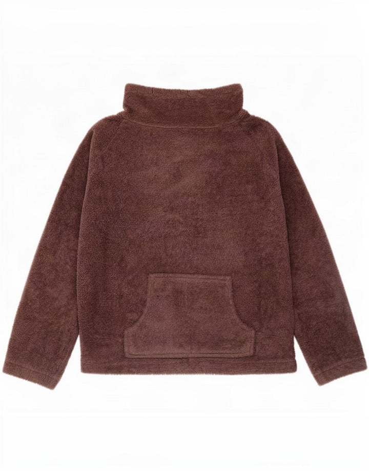 Damski sweter polarowy Marks & Spencer UK 16/18, duży, brązowy, poliester