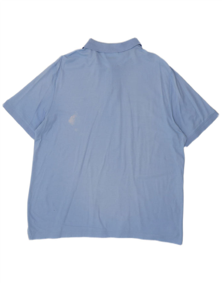 Męska koszulka polo Calvin Klein Slim Fit 2XL niebieska