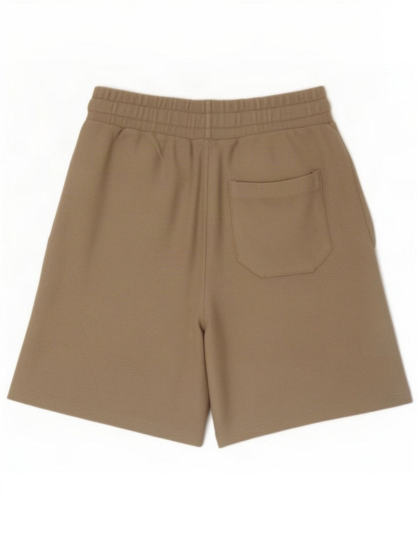 Zara Mens Sport Shorts Small Beige Cotton