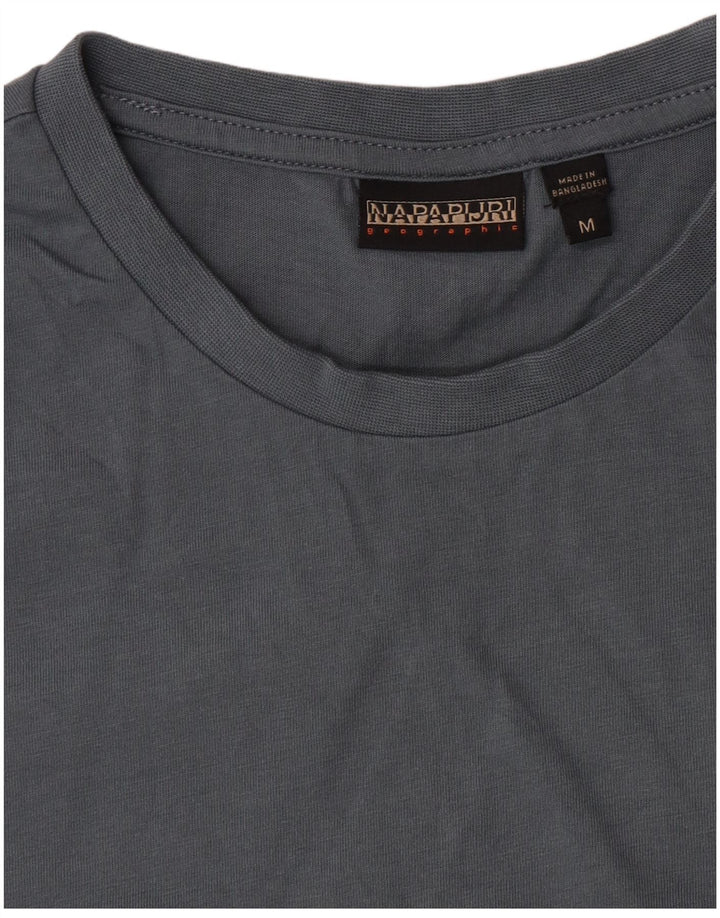 T-shirt męski Napapijri, średni niebieski