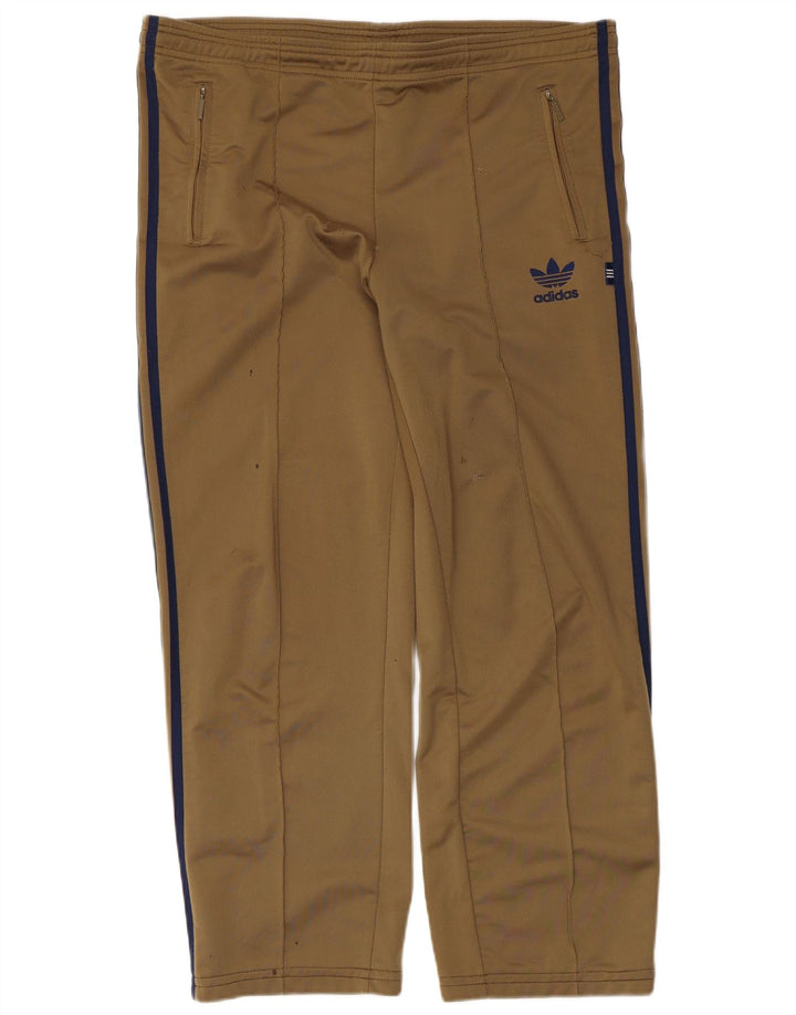 Męskie spodnie dresowe Adidas UK 36/38, małe, khaki, poliester