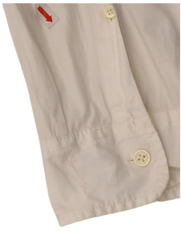 Męska koszula o mięśniach Abercrombie & Fitch, duża, biała, bawełniana