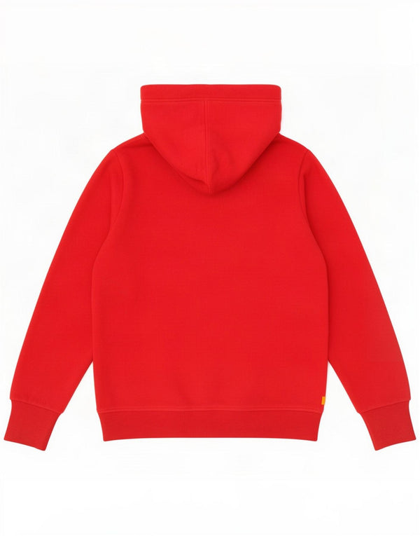 Damski sweter z kapturem i zamkiem Superdry UK 14 Medium Red Cotton