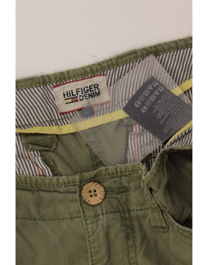 Męskie spodenki cargo Tommy Hilfiger W34, duże, bawełniane w kolorze khaki